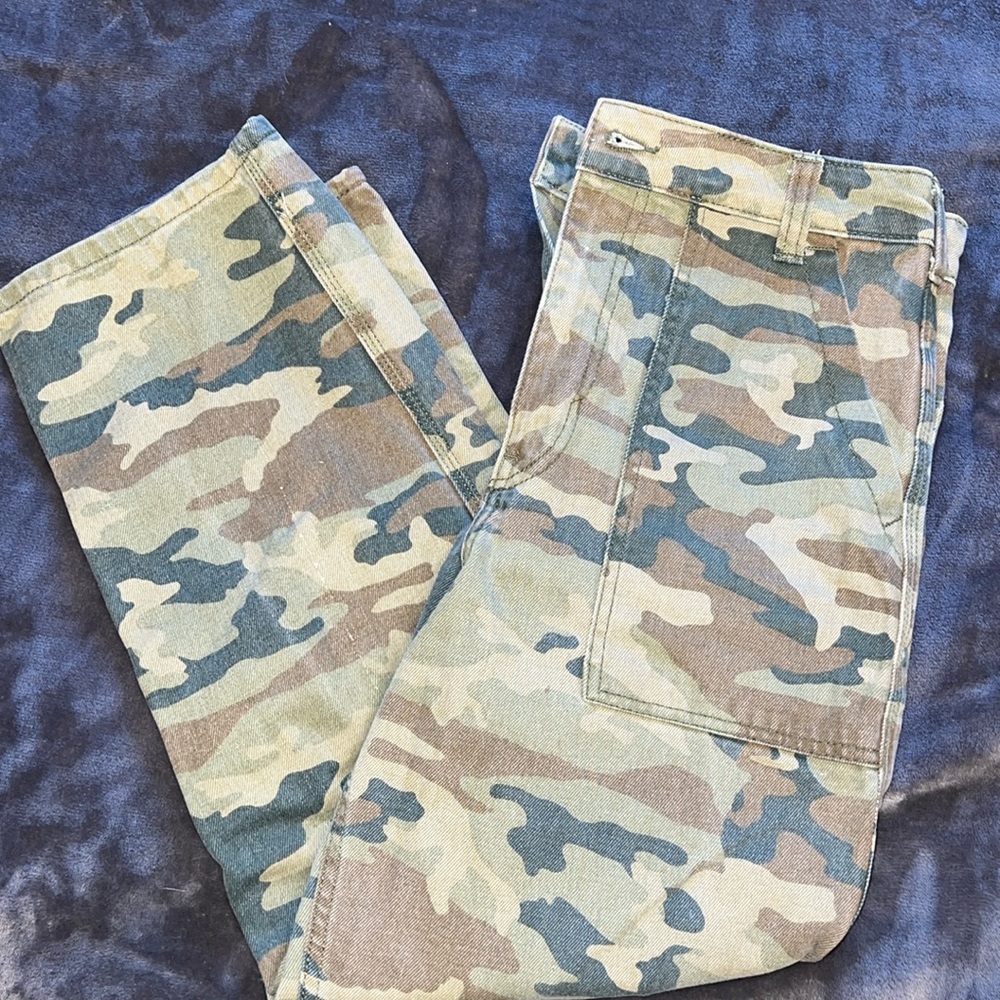 Free people camo jeans